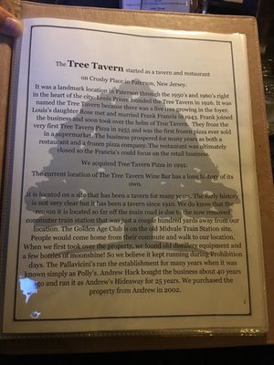 Menu photo 2 Tree Tavern Wanaque, NJ