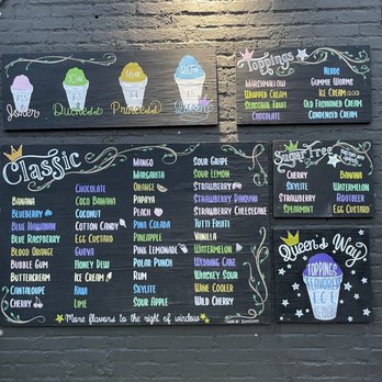 Ice Queens - Menu - Shaved Ice Near Me - Baltimore, Maryland Ice Queens - Menu - Shaved Ice Near Me - Baltimore, Maryland