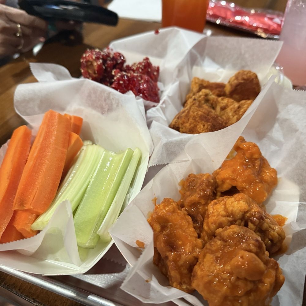 Fire Wings - These are the mango habanero boneless, and the Louisiana wings. And the teriyaki. - Chicken Wings Near Me - Reno, Nevada Fire Wings - These are the mango habanero boneless, and the Louisiana wings. And the teriyaki. - Chicken Wings Near Me - Reno, Nevada