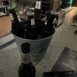 Bucket of beers.. 3 coors and 3 ultras