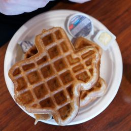 Texas-shaped waffles