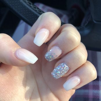 Ava Nails & Spa - Ombré nails with glitter - Nail Salons Near Me - Antelope, California
