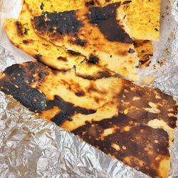The bread is burned