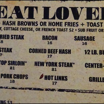 TJ's Roadhouse - "Meat Lovers" headlines the breakfast menu and I went with "Tri-tip."  How could I resist? - American Near Me - Colfax, California
