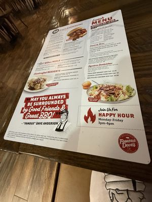Menu photo 1 Famous Dave's Bar-B-Que Mesa, AZ