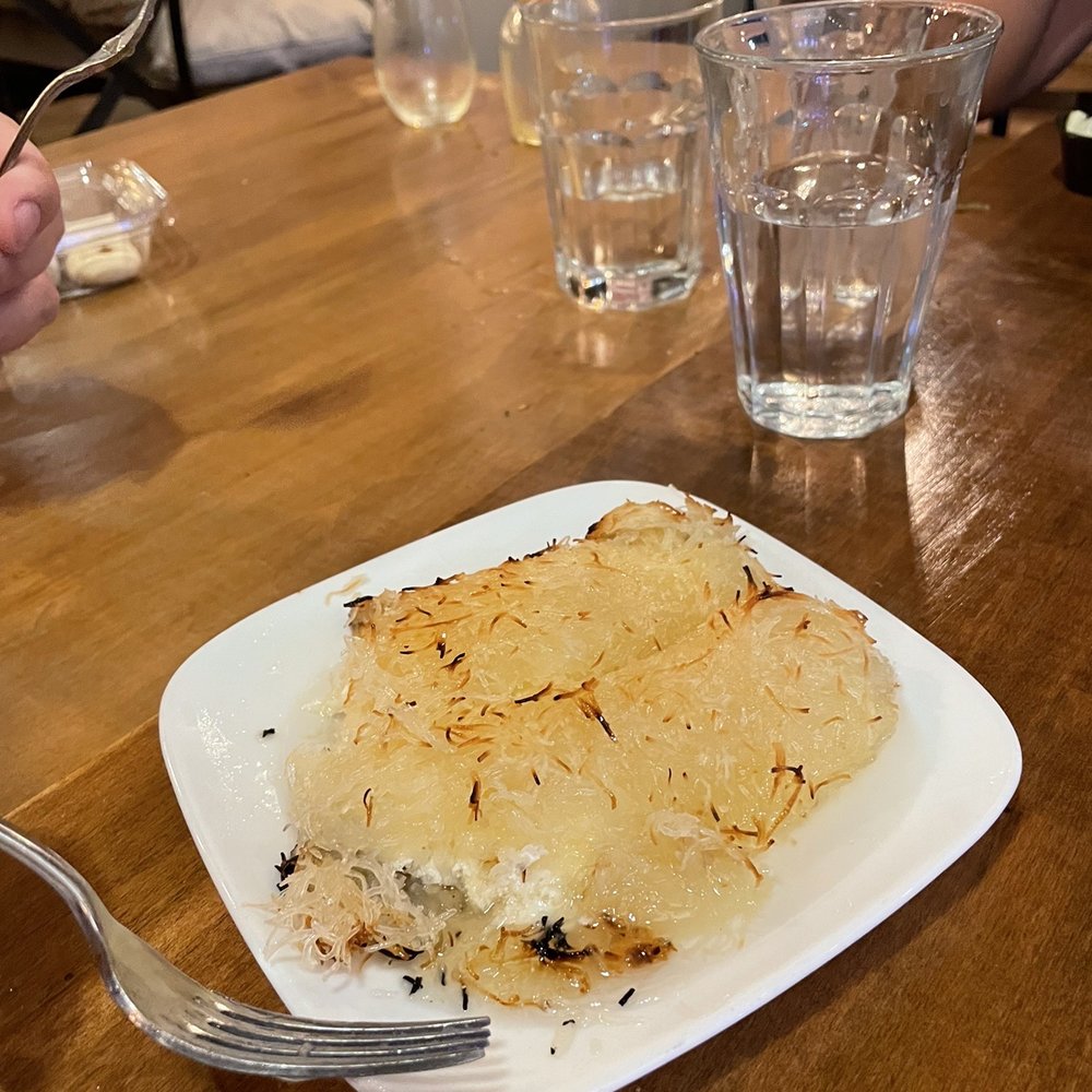 Fava Pot - Kunafa with Sweet Cheese - Mediterranean Near Me - Falls Church, Virginia Fava Pot - Kunafa with Sweet Cheese - Mediterranean Near Me - Falls Church, Virginia