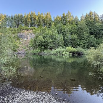 Old World Gingerbread Village - Roman nose quarry pond, deep in Mapleton logging roads, fun to try and find, good spots to shoot- Or just drive paved/ unpaved roads) - Desserts Near Me - Mapleton, Oregon