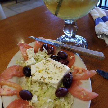 Opa! Greek Taverna - Appetizer. Feta, olives, and Greek Ice Tea. - Greek Near Me - Rowlett, Texas