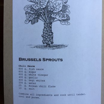 Uchi Houston - Uchi Brussels Sprouts Ingredients - Sushi Bars Near Me - Houston, Texas Uchi Houston - Uchi Brussels Sprouts Ingredients - Sushi Bars Near Me - Houston, Texas