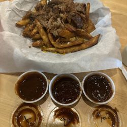 BackPorch Smokehouse - Brisket loaded fries.