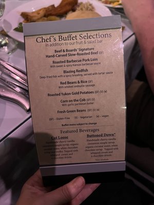 Menu photo 5 Beef & Boards Dinner Theatre Indianapolis, IN