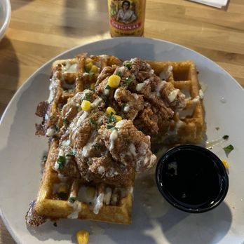 Batter Rebellion - "Fowl Play" - Chicken n Cornbread Waffles - Bars Near Me - Redlands, California Batter Rebellion - "Fowl Play" - Chicken n Cornbread Waffles - Bars Near Me - Redlands, California