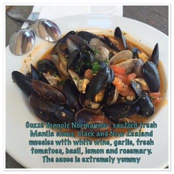 Il Farro - Cozze Vongole Normanna - sautéed fresh manika - Italian Near Me - Newport Beach, California Il Farro - Cozze Vongole Normanna - sautéed fresh manika - Italian Near Me - Newport Beach, California