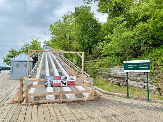 Dufferin Terrace Toboggan Slide by null