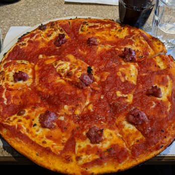 Pizzeria Napoletana - The pizza with sausage - Italian Near Me - Montreal, Quebec