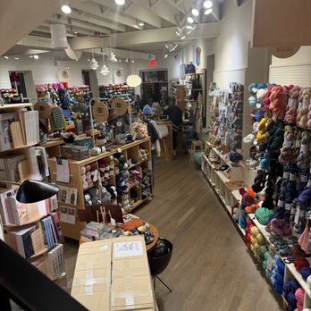 Fibre Space - View from the staircase - Knitting Supplies Near Me - Alexandria, Virginia