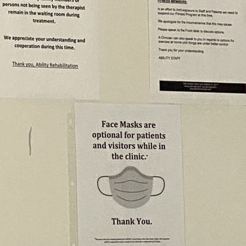 Ability Rehabilitation - March 2022- mask  optional finally - Physical Therapy Near Me - Ormond Beach, Florida