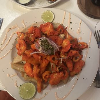 Viva Empanadas - Special: gluten free breaded seafood (jalea) with yucca fries - Latin American Near Me - Albany, New York