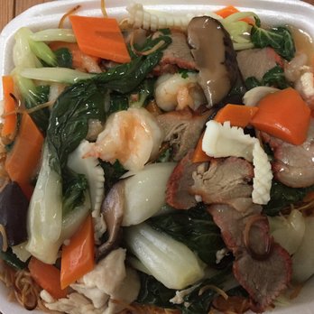 BBQ King Delight - House Special Chow Mein. Toppings galore! - Barbeque Near Me - Surrey, British Columbia