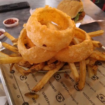 BurgerFi - Cry Fry... Onion rings on top of Hand cut Fries!!! - Burgers Near Me - Winter Park, Florida BurgerFi - Cry Fry... Onion rings on top of Hand cut Fries!!! - Burgers Near Me - Winter Park, Florida