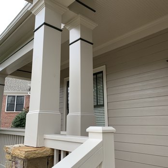 Custom House Painting - siding ,trim, small brown strip across house and windows - Painters Near Me - Tucker, Georgia