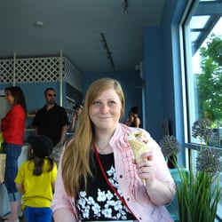 Sweet Tooth Creamery - Enjoying sea salt caramel ice cream!