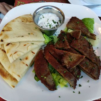 Tree House Cafe - Gyro Appetizer Plate...plenty to share for a small group - Mediterranean Near Me - Carmel, California