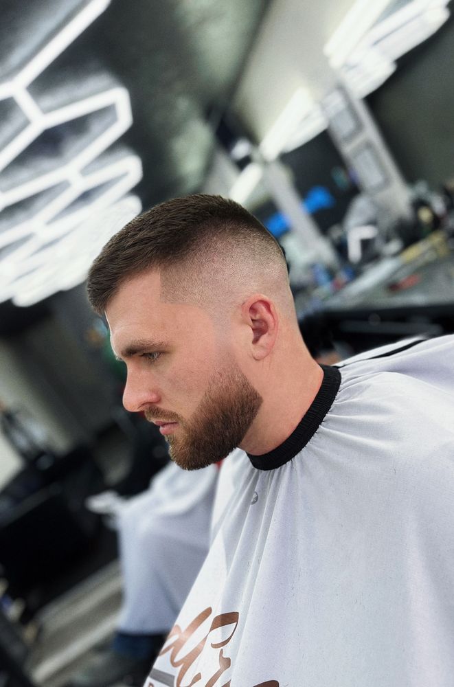 Handcrafted Barber Lounge Logo