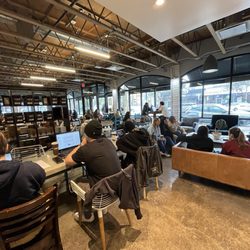 Philz Coffee - Happy patrons on a rainy day in Feb 2025