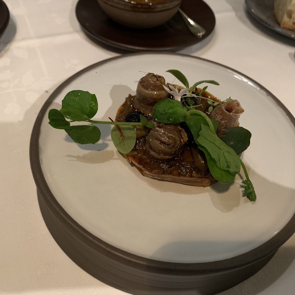 La Truffière - Sardines and gravy on a thin crust - French Near Me - Paris, 75 La Truffière - Sardines and gravy on a thin crust - French Near Me - Paris, 75