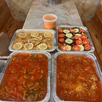 Cacciatori Pizza & Pasta -Mahopac - four pans of food - Italian Near Me - Mahopac, New York Cacciatori Pizza & Pasta -Mahopac - four pans of food - Italian Near Me - Mahopac, New York