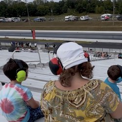 Virginia Motorsports Park - Two young fans and their grandmother