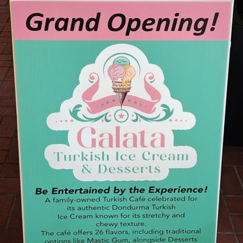 Galata - Sidewalk sign - Ice Cream & Frozen Yogurt Near Me - San Diego, California Galata - Sidewalk sign - Ice Cream & Frozen Yogurt Near Me - San Diego, California