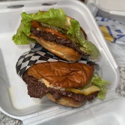 Smash burger and falafel