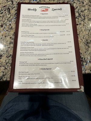 Menu photo 5 Luciano Italian Restaurant Oakton, VA Menu photo 5 Luciano Italian Restaurant Oakton, VA