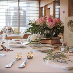 The Slover - Wedding decor in The Slover Community Engagement Room