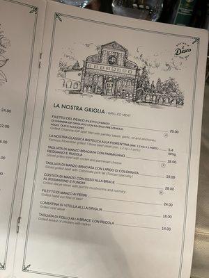 Menu photo 1 Hostaria Il Desco Florence, FI