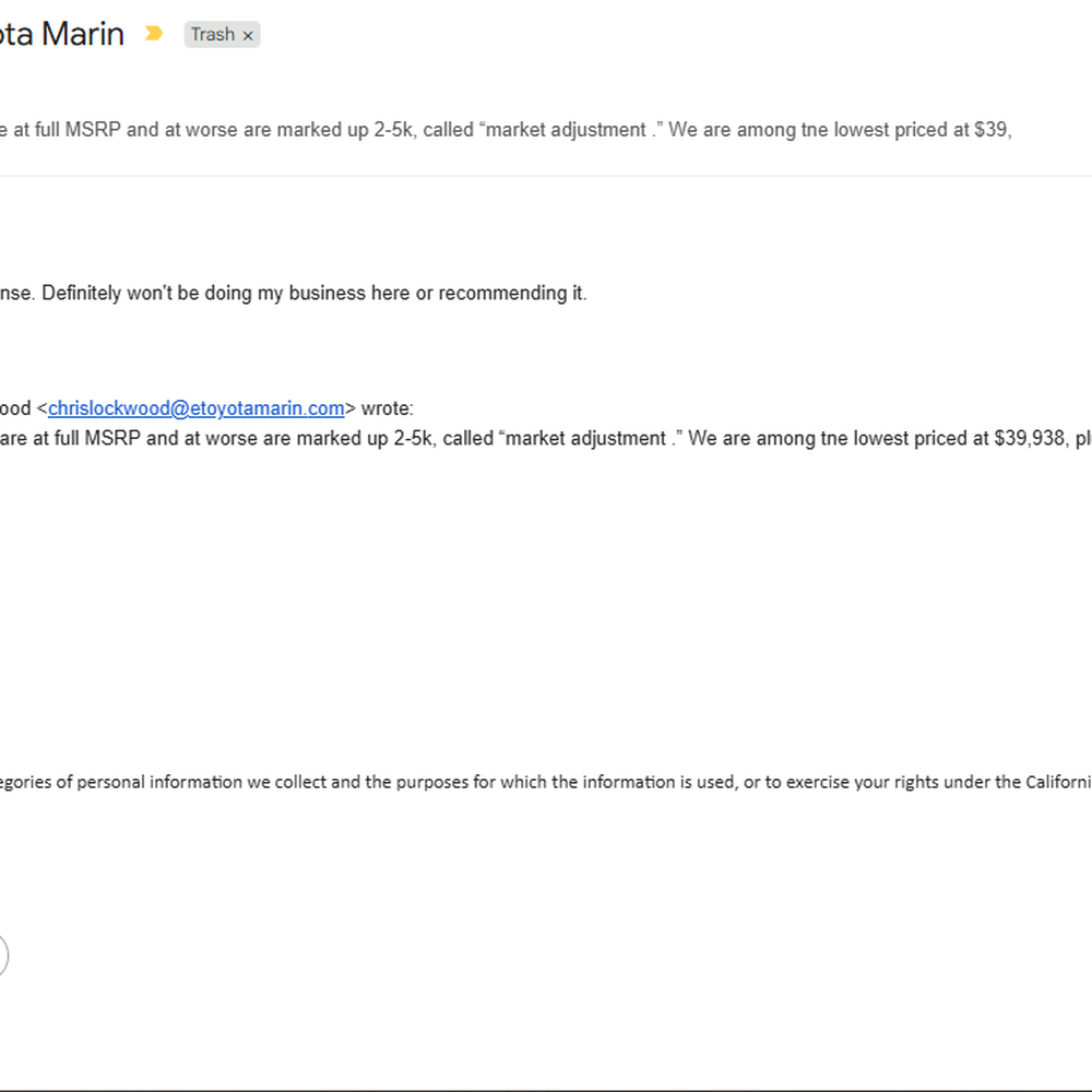 Toyota Marin - Response from Toyota Marin - Auto Repair Near Me - San Rafael, California Toyota Marin - Response from Toyota Marin - Auto Repair Near Me - San Rafael, California