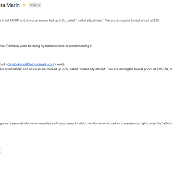 Toyota Marin - Response from Toyota Marin - Auto Repair Near Me - San Rafael, California Toyota Marin - Response from Toyota Marin - Auto Repair Near Me - San Rafael, California
