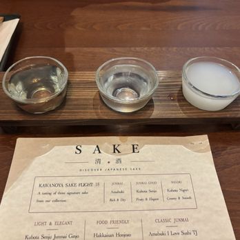 Kawanoya - Sake flight - Japanese Near Me - San Francisco, California Kawanoya - Sake flight - Japanese Near Me - San Francisco, California