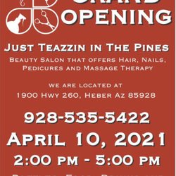 Just Teazzin In The Pines Beauty Salon - Grand opening/Open House