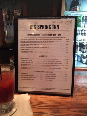 Menu photo 5 Big Springs Inn Manistique, MI