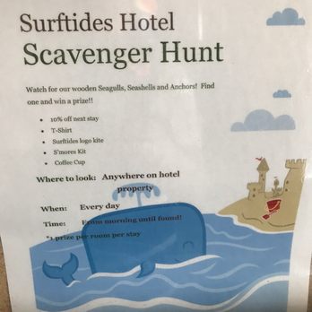 Surftides Hotel - Scavenger Hunt prizes - Hotels Near Me - Lincoln City, Oregon Surftides Hotel - Scavenger Hunt prizes - Hotels Near Me - Lincoln City, Oregon