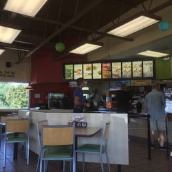 Del Taco - Large menu, clean and plenty of tables and booths.