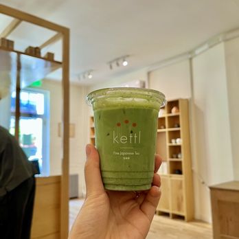 Kettl - Matcha Latte ($6) with Oat Milk - why so smol - Tea Rooms Near Me - Brooklyn, New York Kettl - Matcha Latte ($6) with Oat Milk - why so smol - Tea Rooms Near Me - Brooklyn, New York