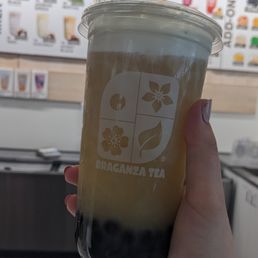 Jasmine mousse with boba Jasmine mousse with boba