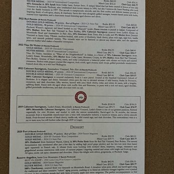 Picchetti Winery - Wine selection - Wineries Near Me - Cupertino, California