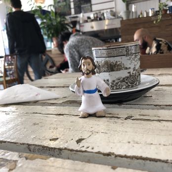 Tonkin café - Jesus gives it a thumbs up too! - Cafes Near Me - Prague, Puerto Rico