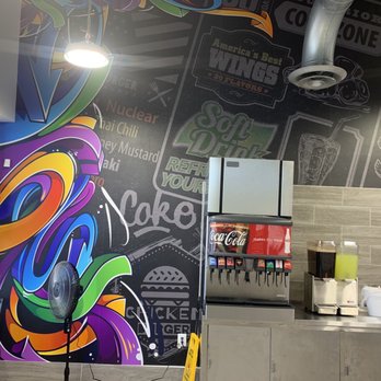 America's Best Wings - a colorful mural on the wall - Chicken Wings Near Me - Woodlawn, Maryland
