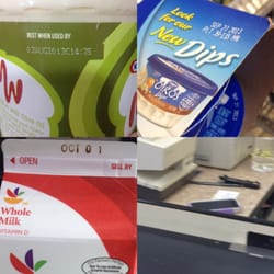 Giant - Some of the items I came to purchase on Oct 2nd.. wonder how long the meat & seafood has actually been sitting there